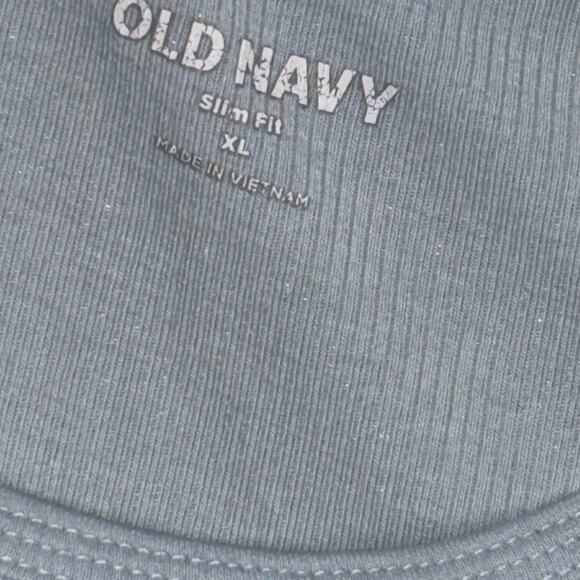 Old Navy Slim Fit Ribbed Tank Top Bundle – Size XL  Green, Light Blue & Rust Red - Picture 10 of 10